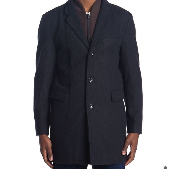 MichaelKors Ghent Felted Slim Fit Dickey Coat